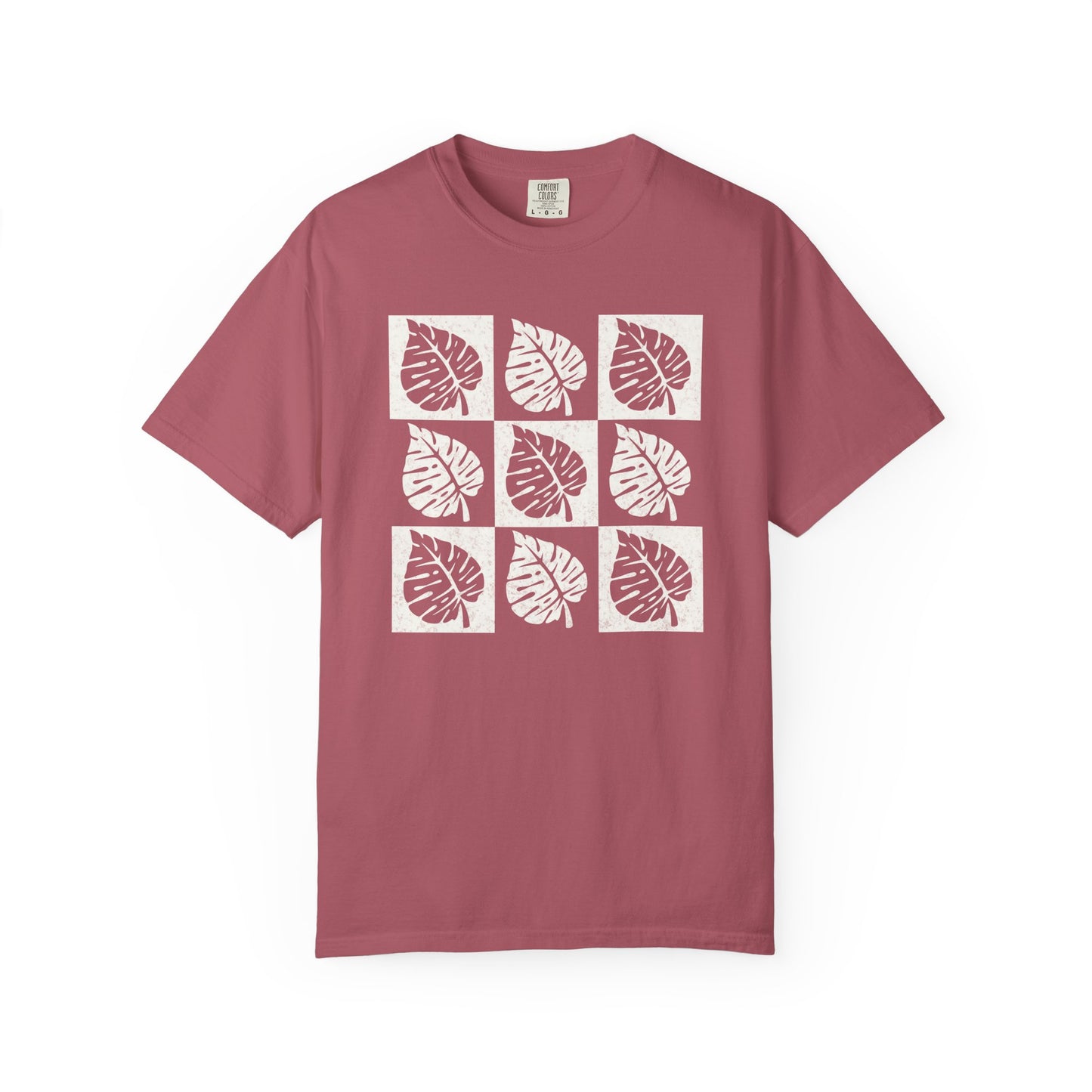 Monstera Checkerboard Comfort Colors® Heavyweight T-shirt