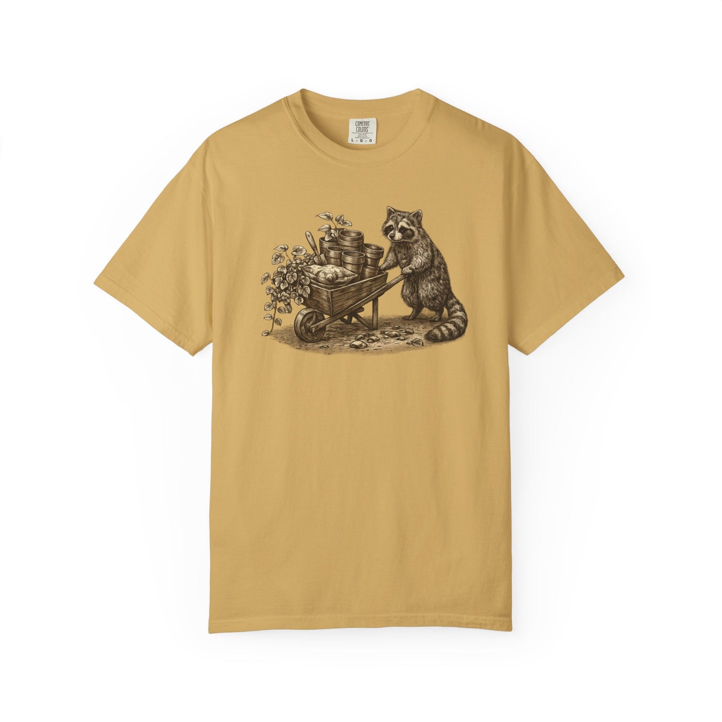 Raccoon Gardener Comfort Colors® Heavyweight T-shirt