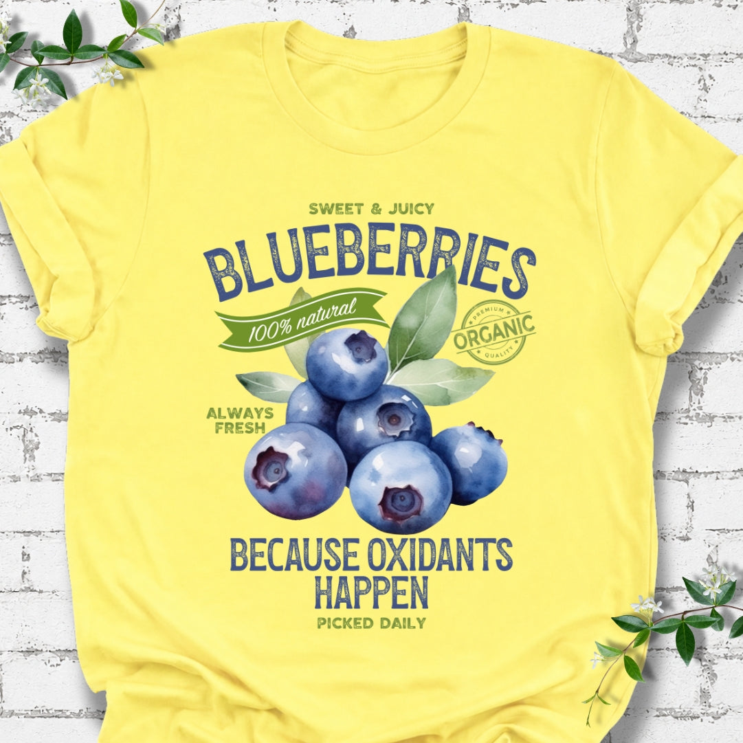 Blueberries Because Oxidants Happen Lightweight Tee