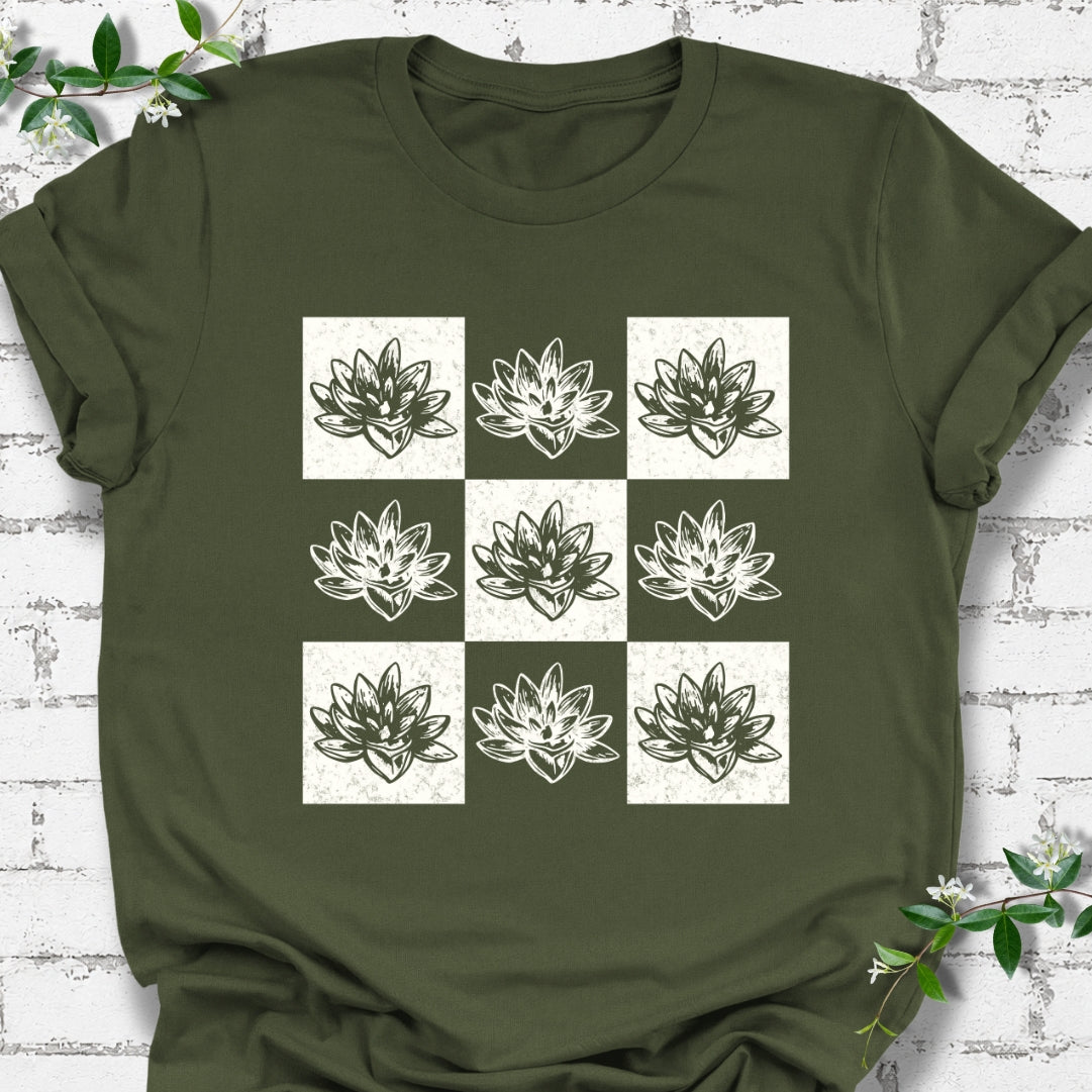 Succulent Checkerboard Lightweight Tee