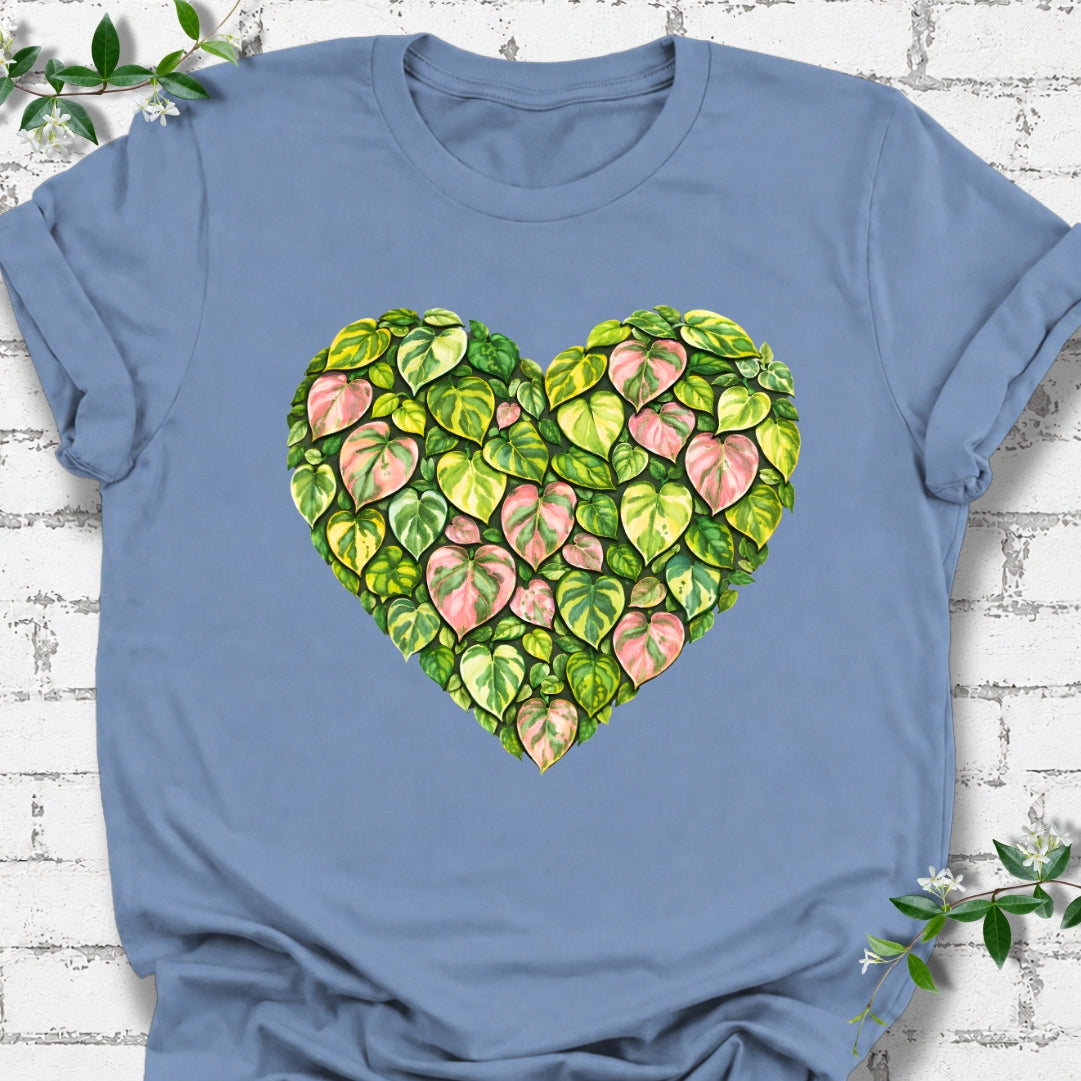 Heart Of Philodendron And Pothos Lightweight Tee
