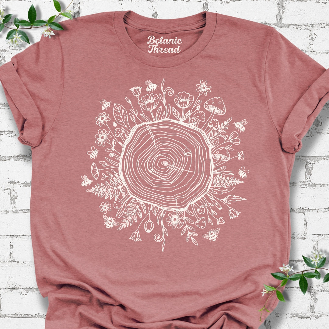 Garden Growth Rings Lightweight Tee