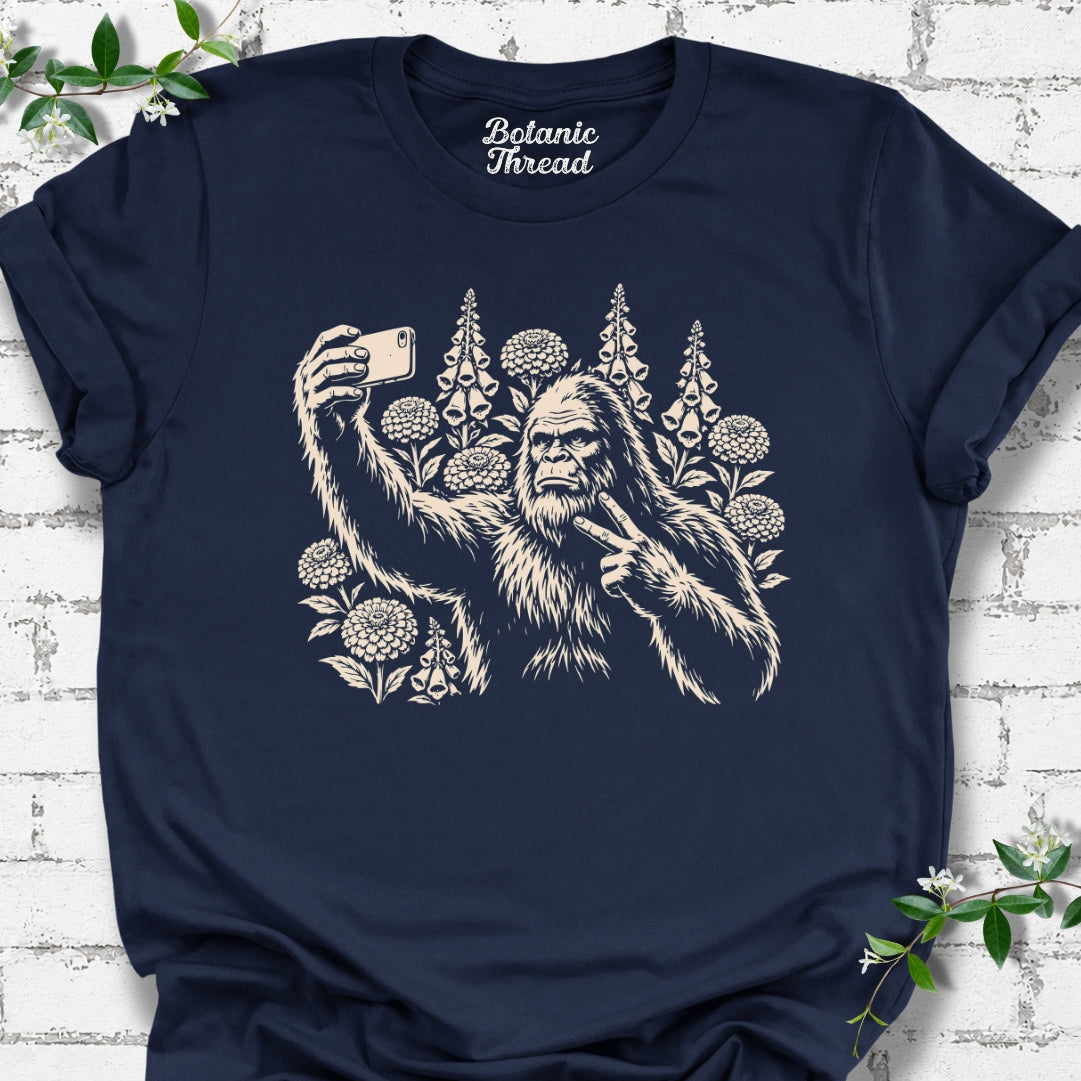 Bigfoot Garden Selfie Lightweight Tee