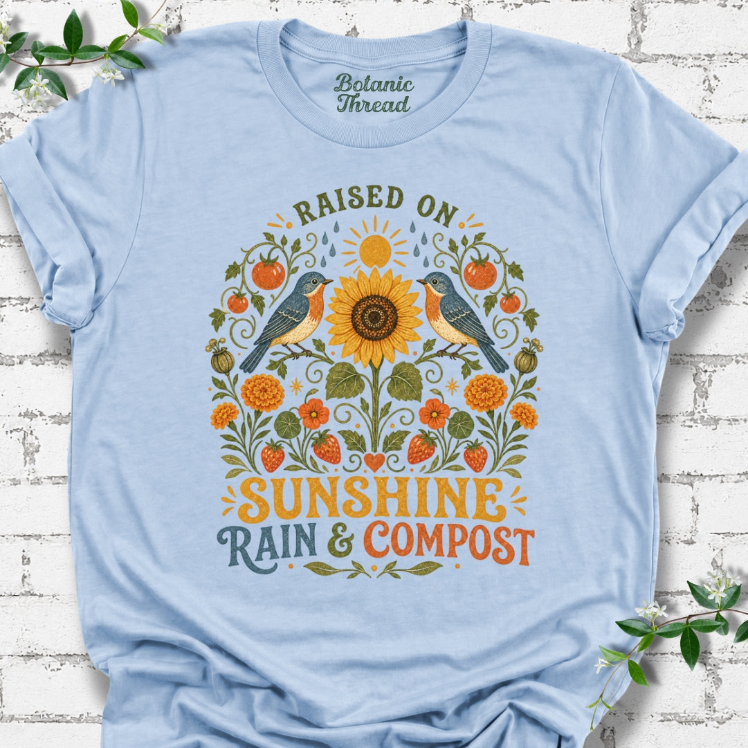 Raised On Sunshine, Rain & Compost Lightweight Tee