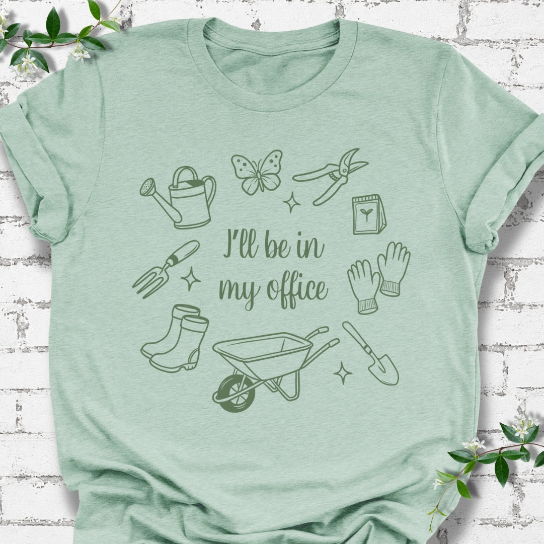 I'll Be In My Office Line Art Lightweight Tee