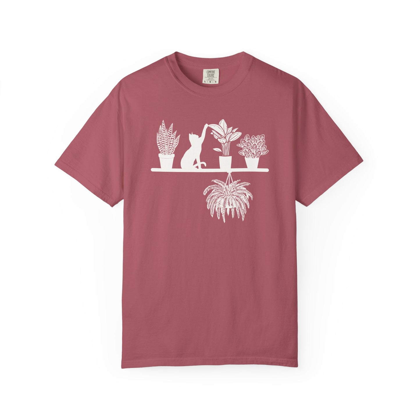 Plant Shelf With Cat Comfort Colors® Heavyweight T-shirt