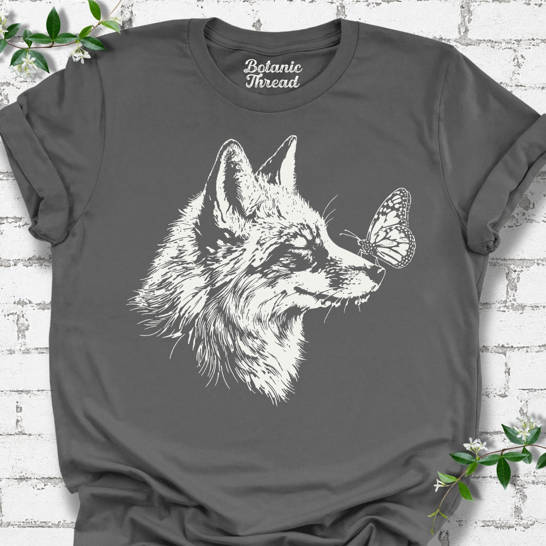 Fox With Butterfly Lightweight Tee