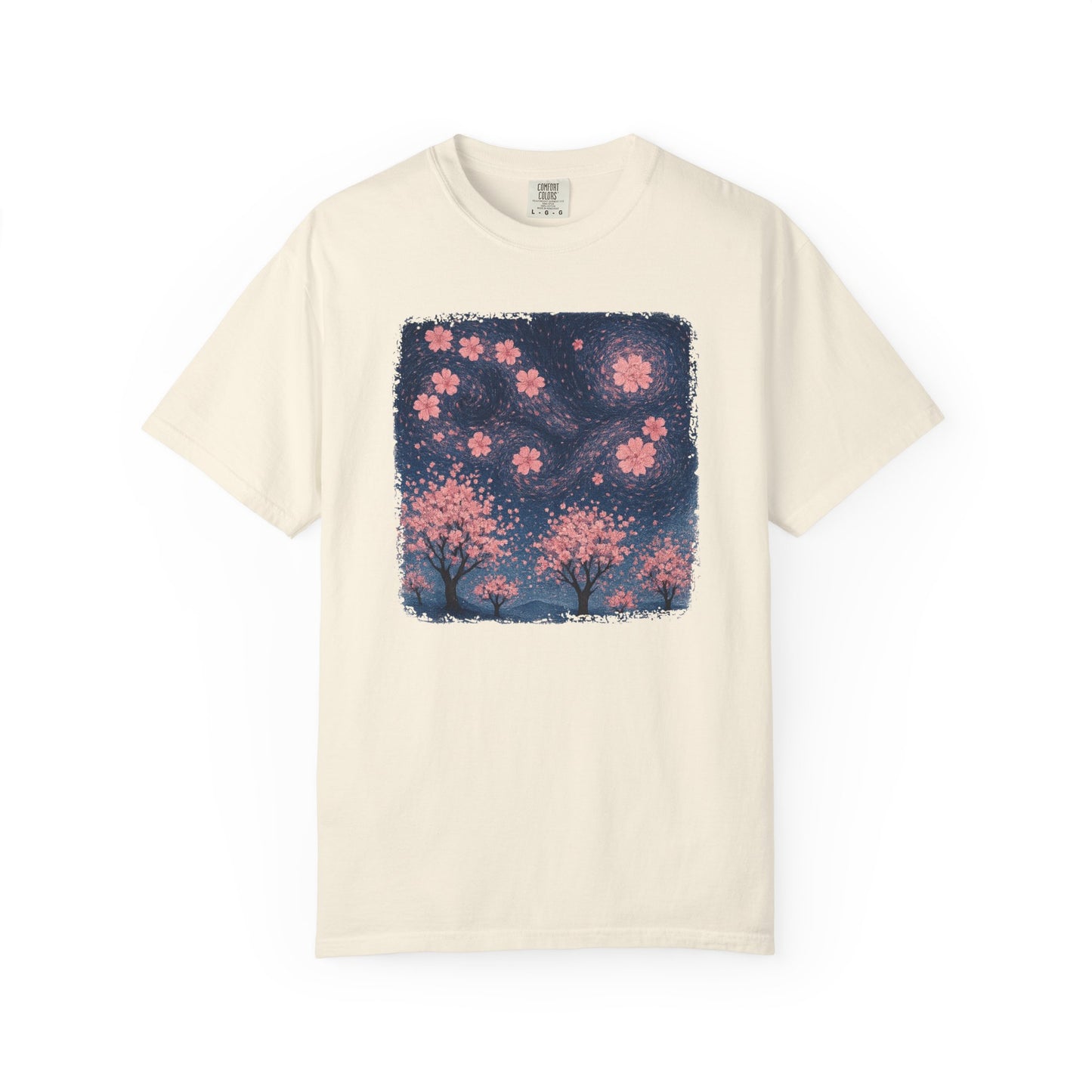 Cherry Blossoms Starry Night Comfort Colors® Heavyweight T-shirt