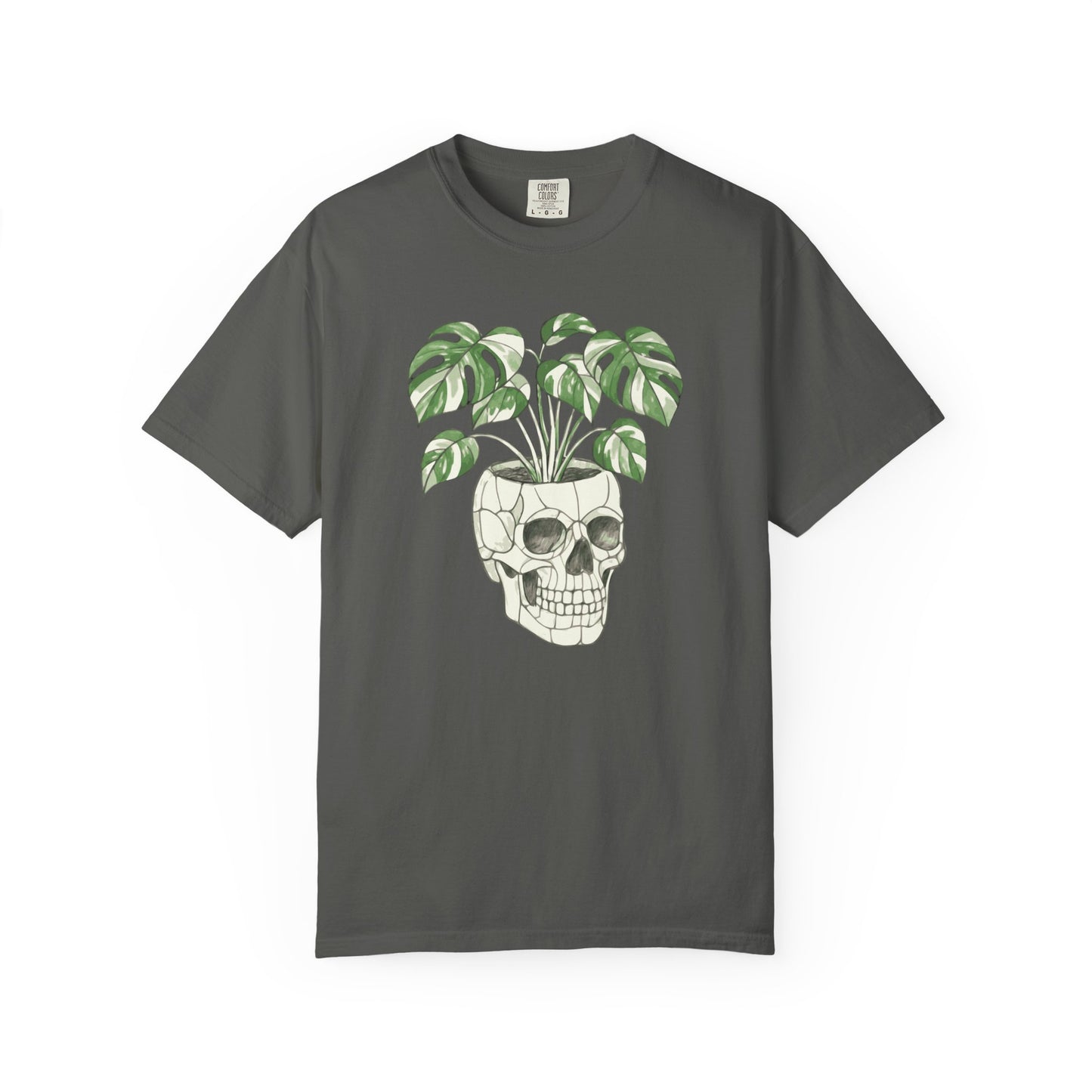 Monstera Skull Pot Comfort Colors® Heavyweight T-shirt