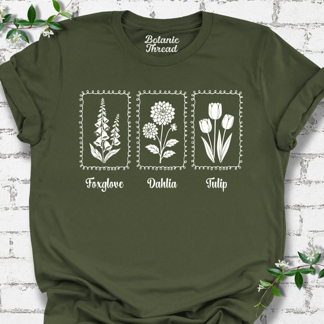 Foxglove, Dahlia, Tulip, Subtle FDT Lightweight Tee