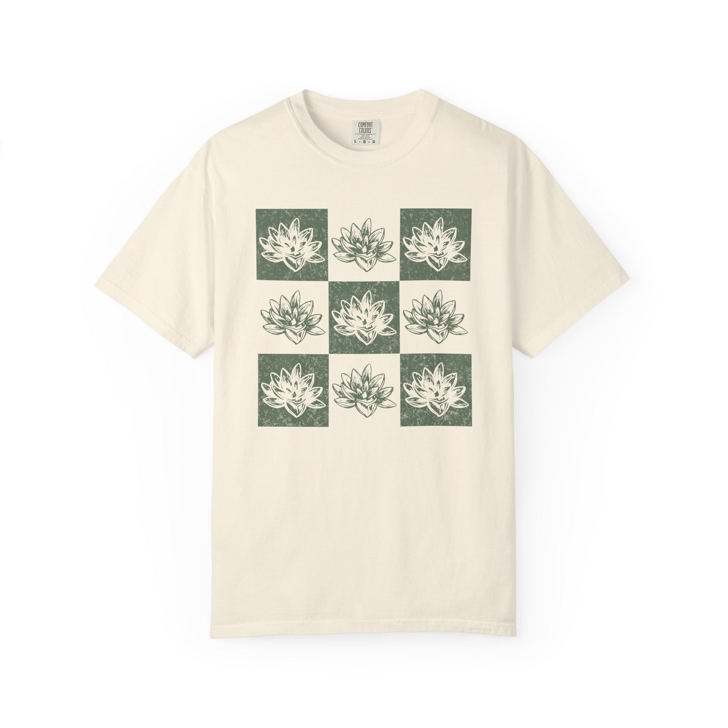 Succulent Checkerboard Comfort Colors® Heavyweight T-shirt