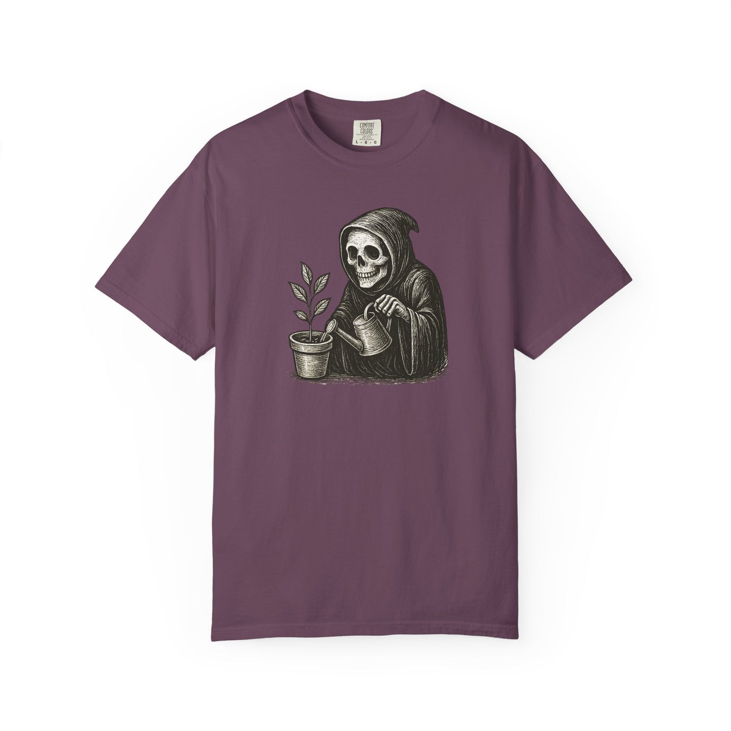 Grim Reaper Plant Lover Comfort Colors® Heavyweight T-shirt