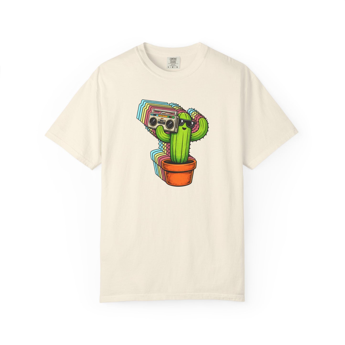 Cactus With Boom Box Comfort Colors® Heavyweight T-shirt