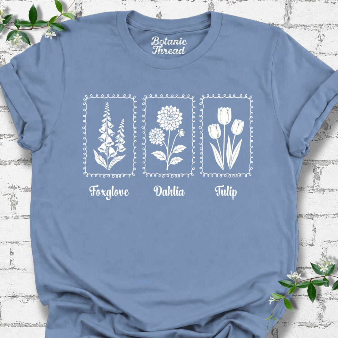 Foxglove, Dahlia, Tulip, Subtle FDT Lightweight Tee