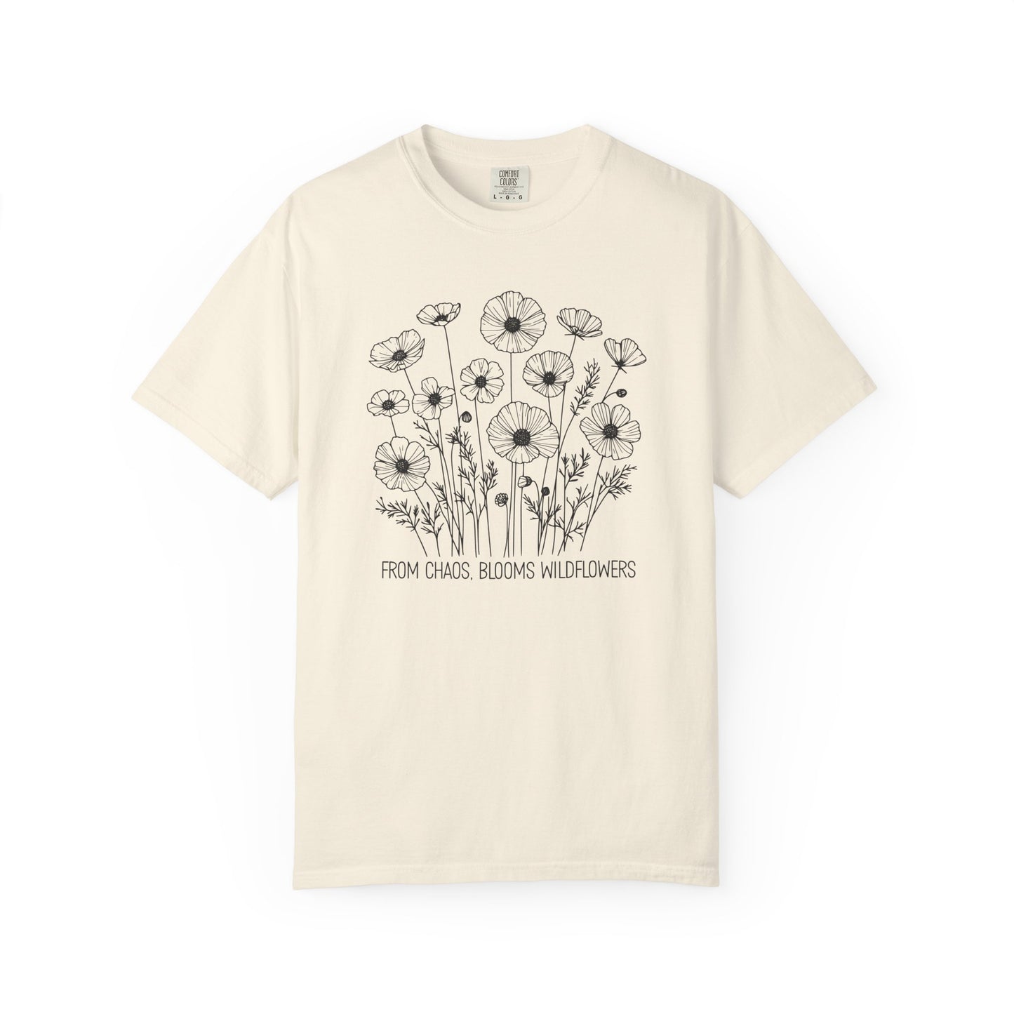 From Chaos, Blooms Wildflowers Comfort Colors® Heavyweight T-shirt