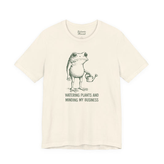 Watering Plants And Minding My Business Lightweight Tee