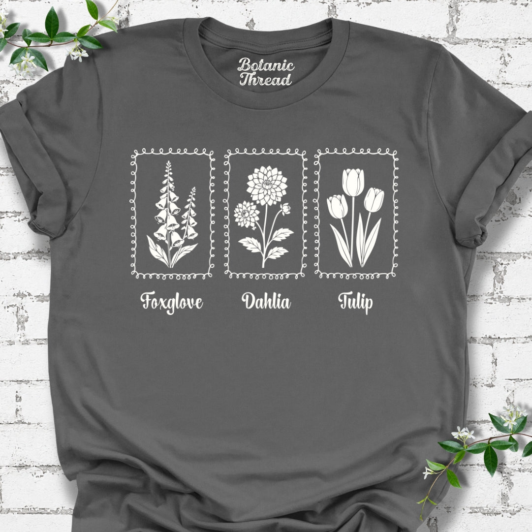 Foxglove, Dahlia, Tulip, Subtle FDT Lightweight Tee