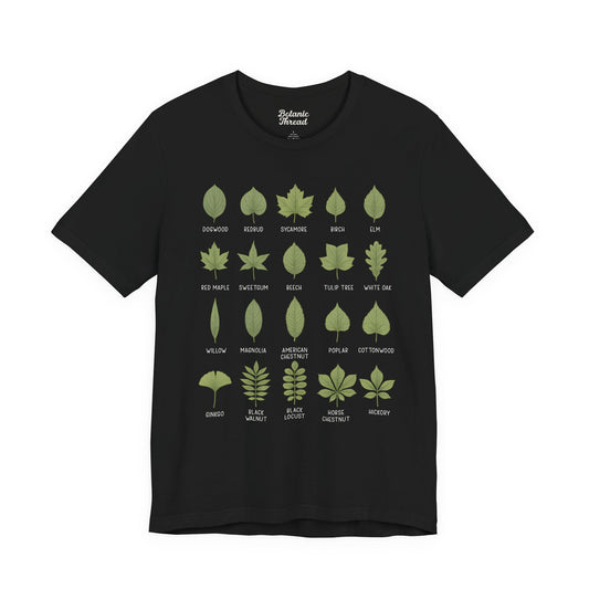 Deciduous Leaf Names Lightweight Tee