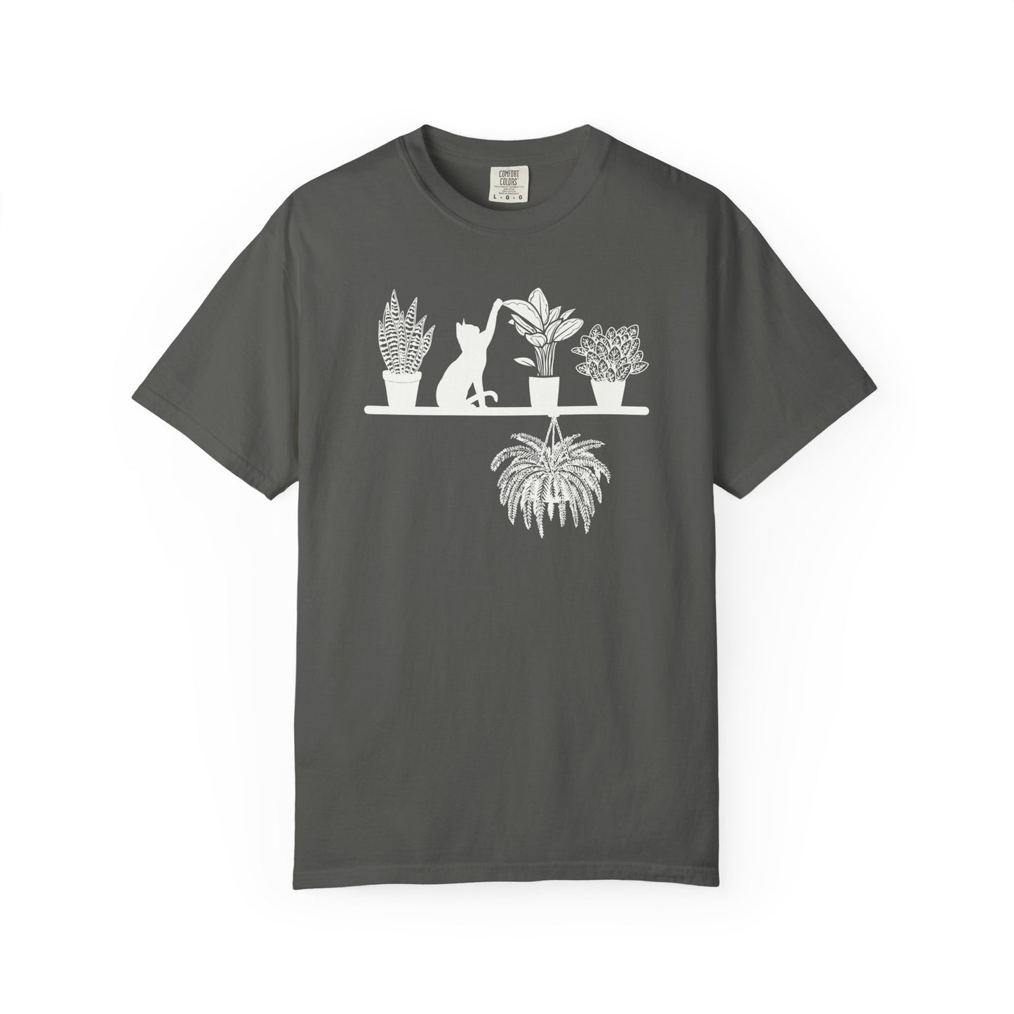 Plant Shelf With Cat Comfort Colors® Heavyweight T-shirt