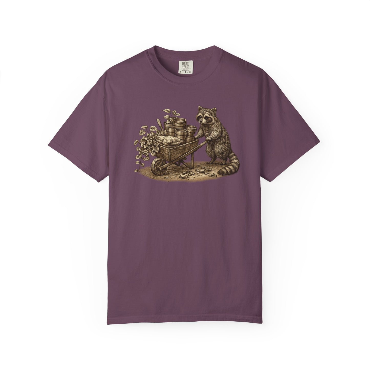 Raccoon Gardener Comfort Colors® Heavyweight T-shirt
