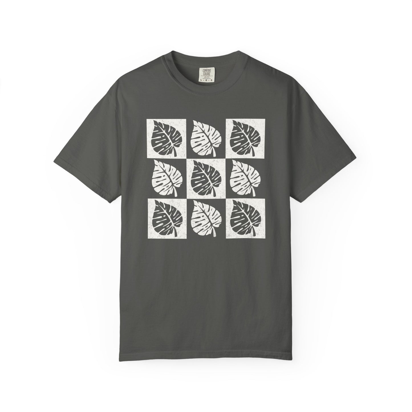 Monstera Checkerboard Comfort Colors® Heavyweight T-shirt