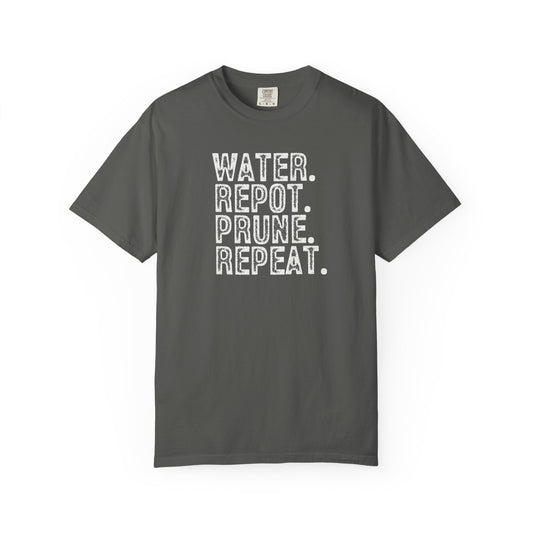 Water. Repot. Prune. Repeat. Comfort Colors® Heavyweight T-shirt