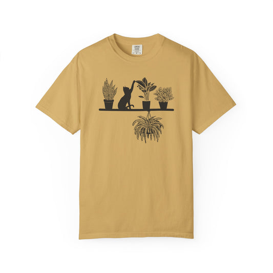 Plant Shelf With Cat Comfort Colors® Heavyweight T-shirt