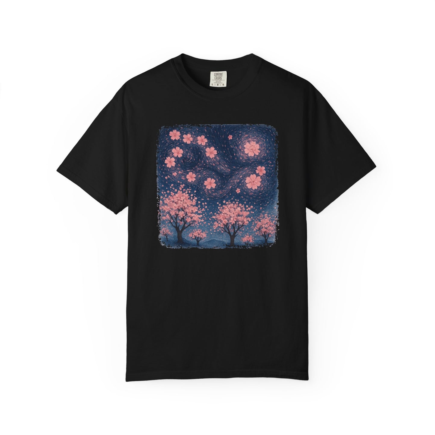 Cherry Blossoms Starry Night Comfort Colors® Heavyweight T-shirt
