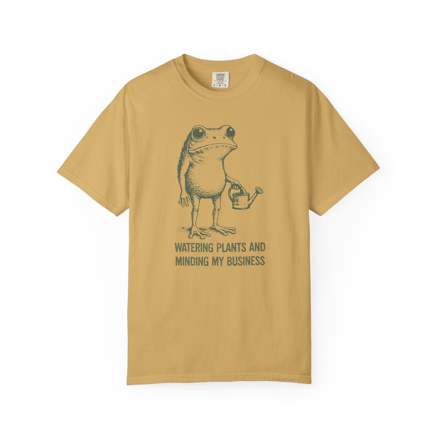 Watering Plants And Minding My Business Comfort Colors® Heavyweight T-shirt