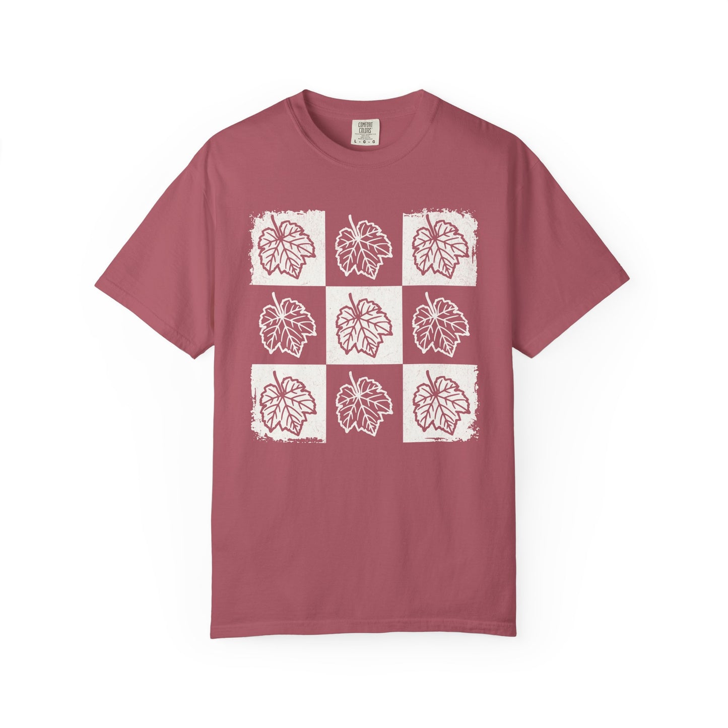 Grape Leaf Checkerboard Comfort Colors® Heavyweight T-shirt