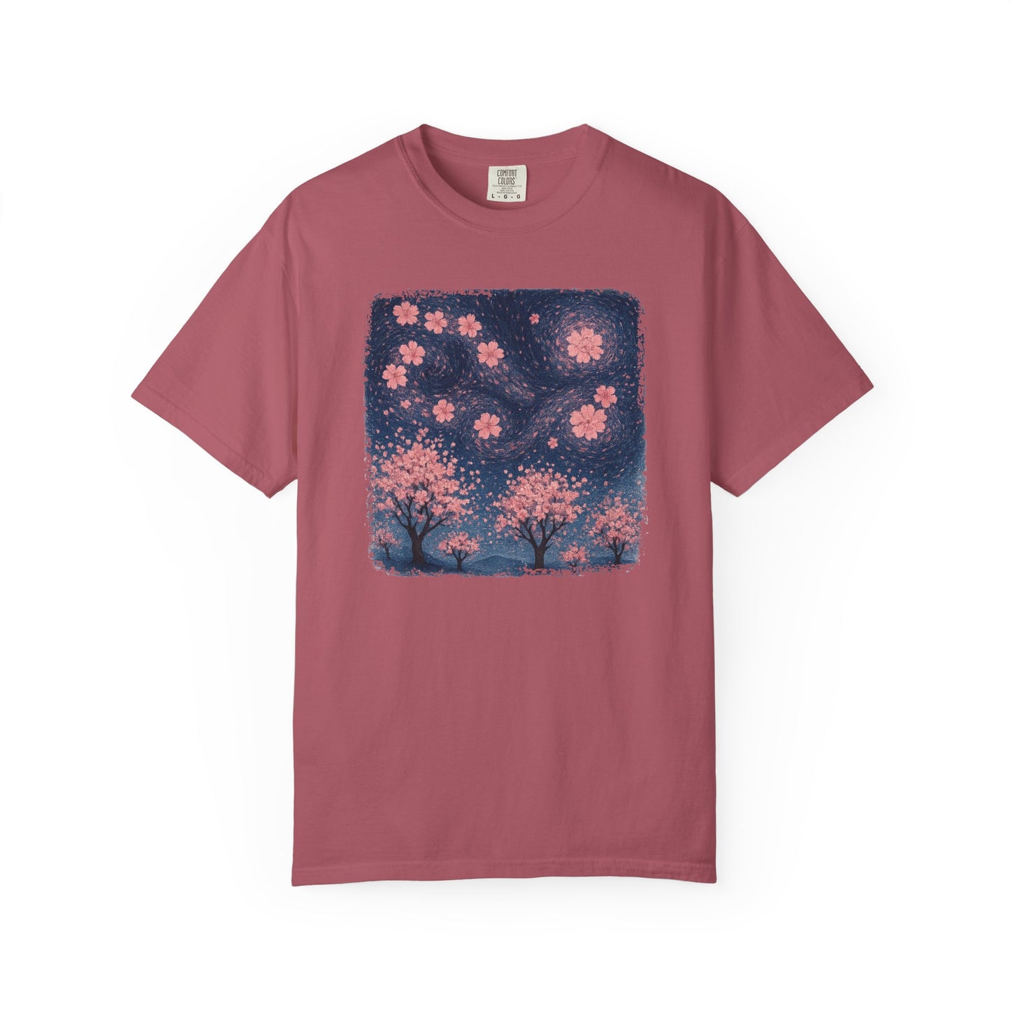 Cherry Blossoms Starry Night Comfort Colors® Heavyweight T-shirt