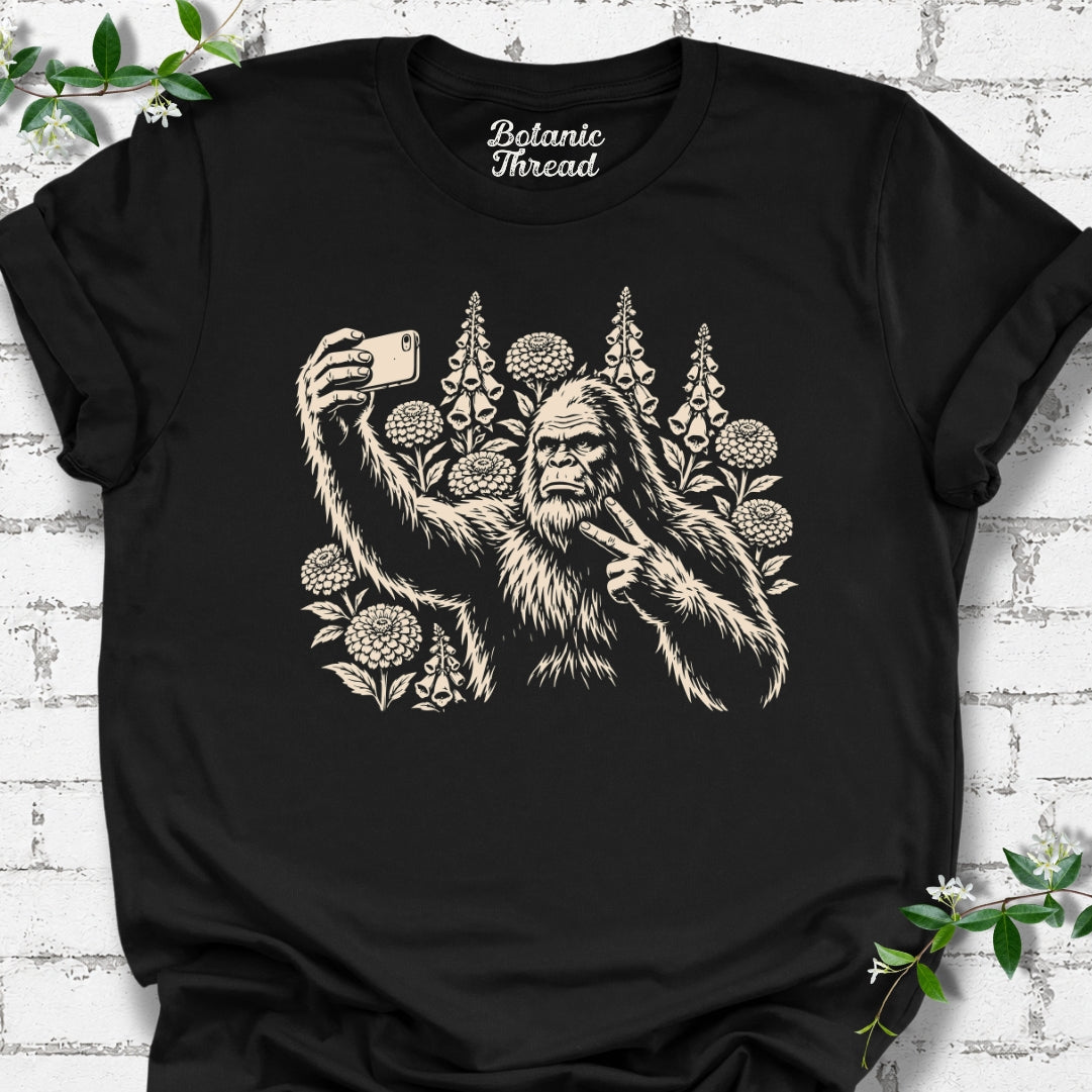 Bigfoot Garden Selfie Lightweight Tee