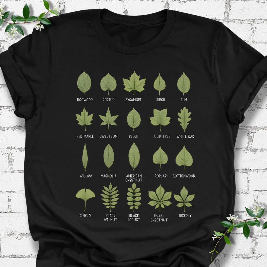 Deciduous Leaf Names Lightweight Tee