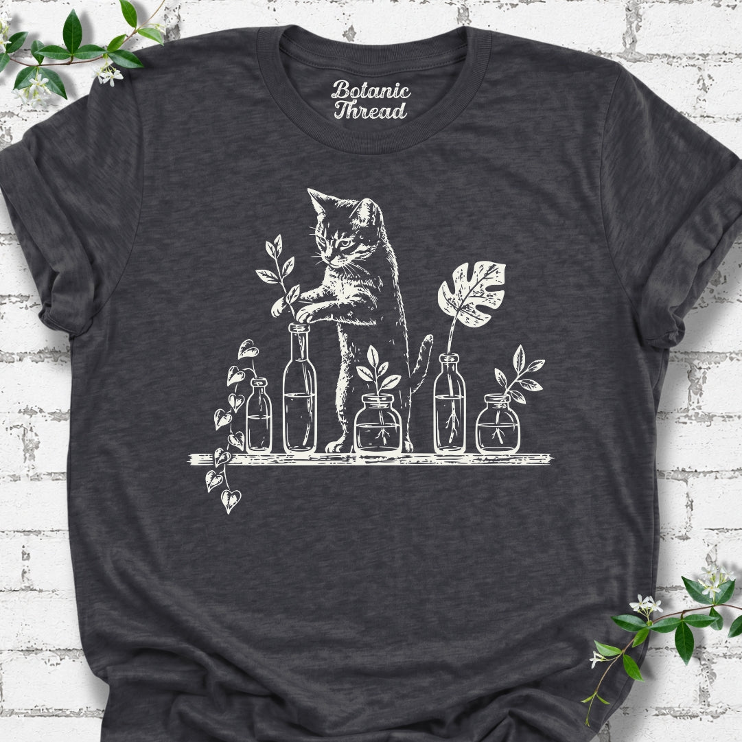 Cat Rooting Cuttings Lightweight Tee