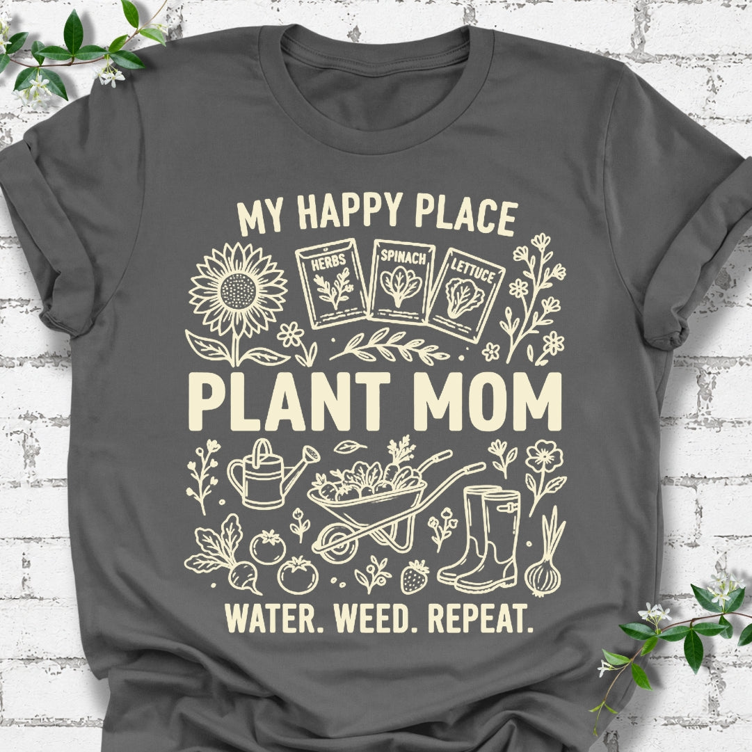 Plant Mom My Happy Place Lightweight Tee