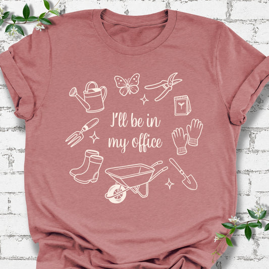 I'll Be In My Office Line Art Lightweight Tee