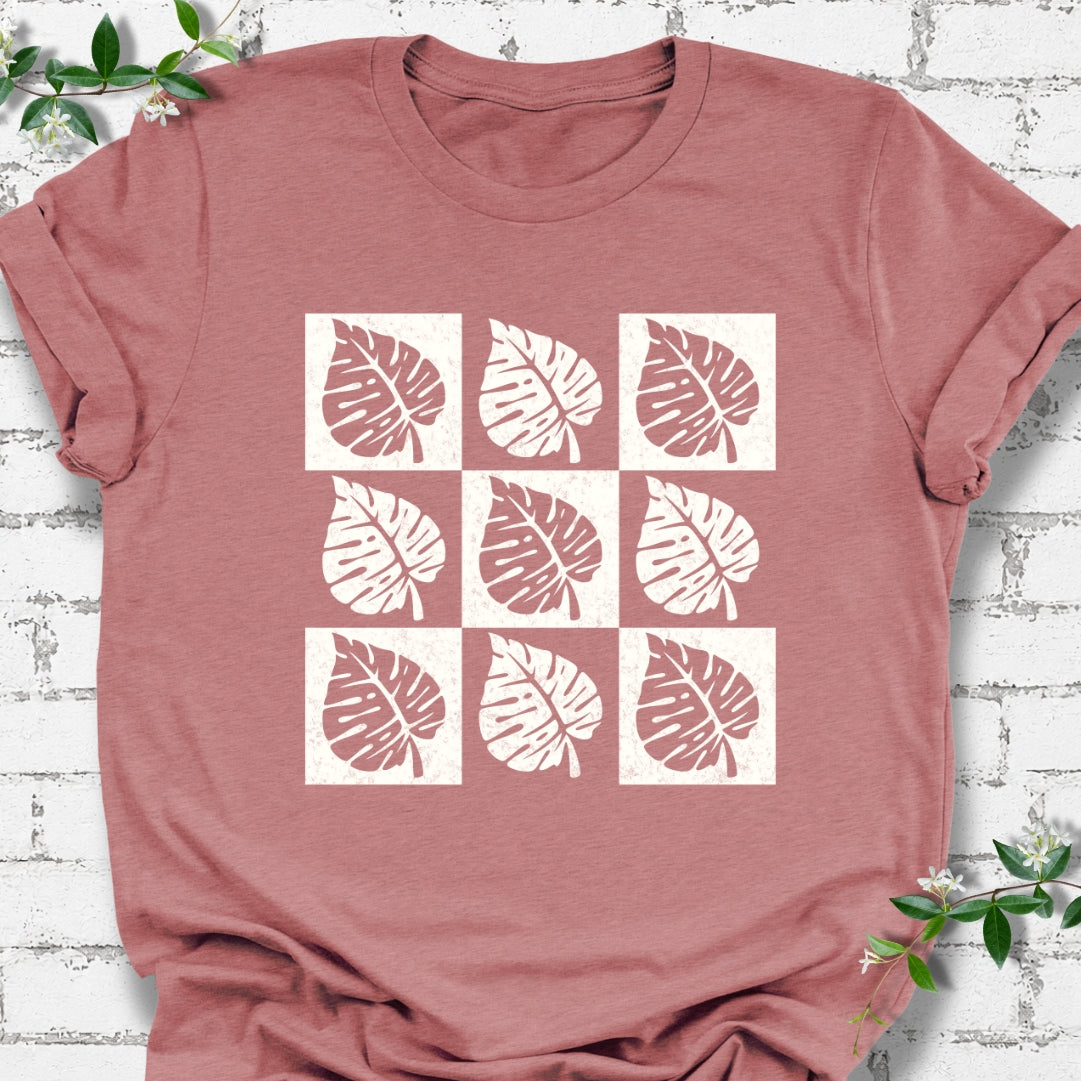 Monstera Checkerboard Lightweight Tee