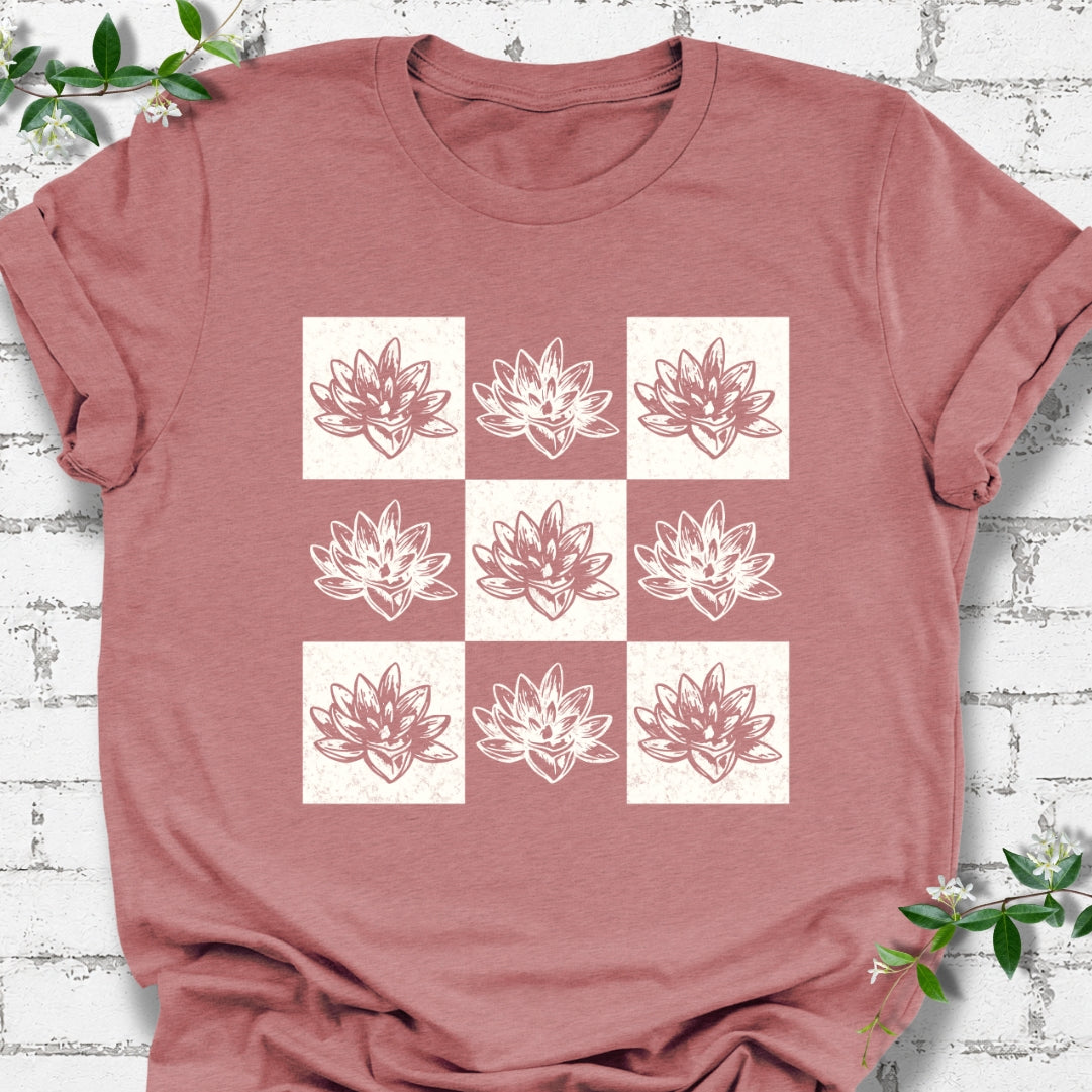 Succulent Checkerboard Lightweight Tee