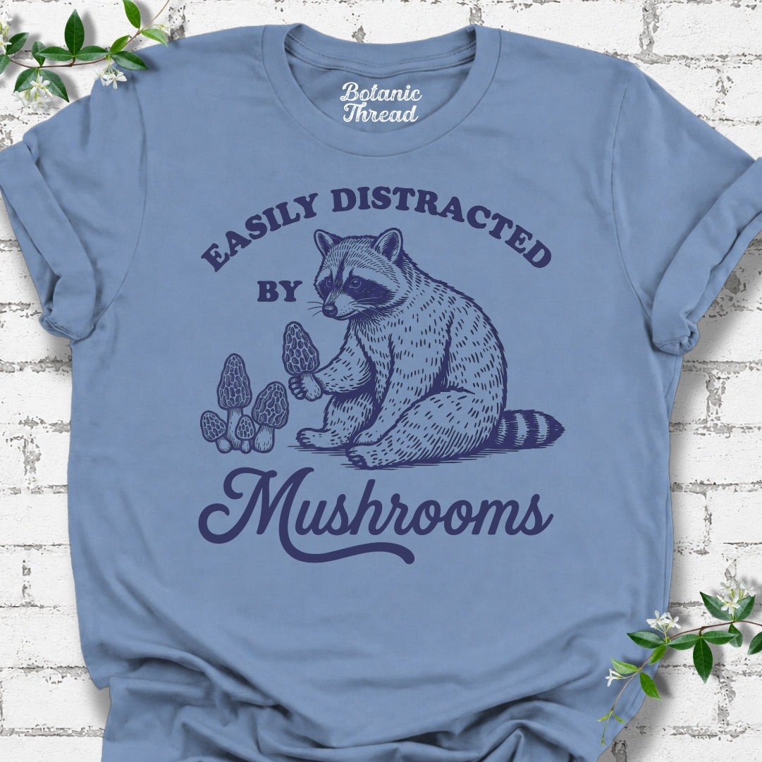 Easily Distracted By Mushrooms Lightweight Tee