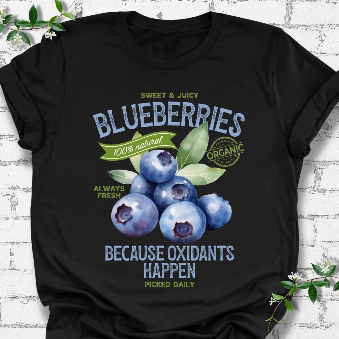 Blueberries Because Oxidants Happen Lightweight Tee