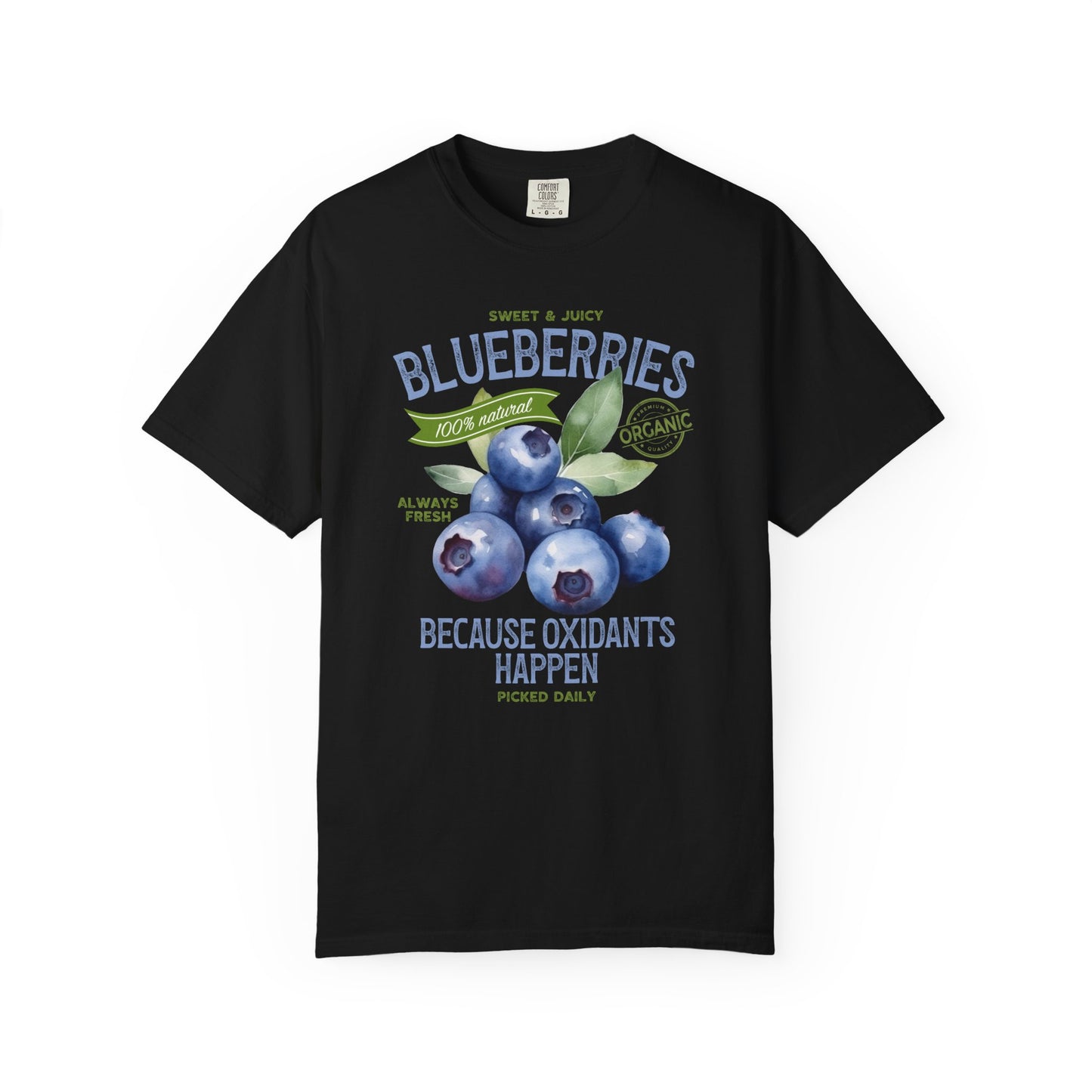 Blueberries Because Oxidants Happen Comfort Colors® Heavyweight T-shirt