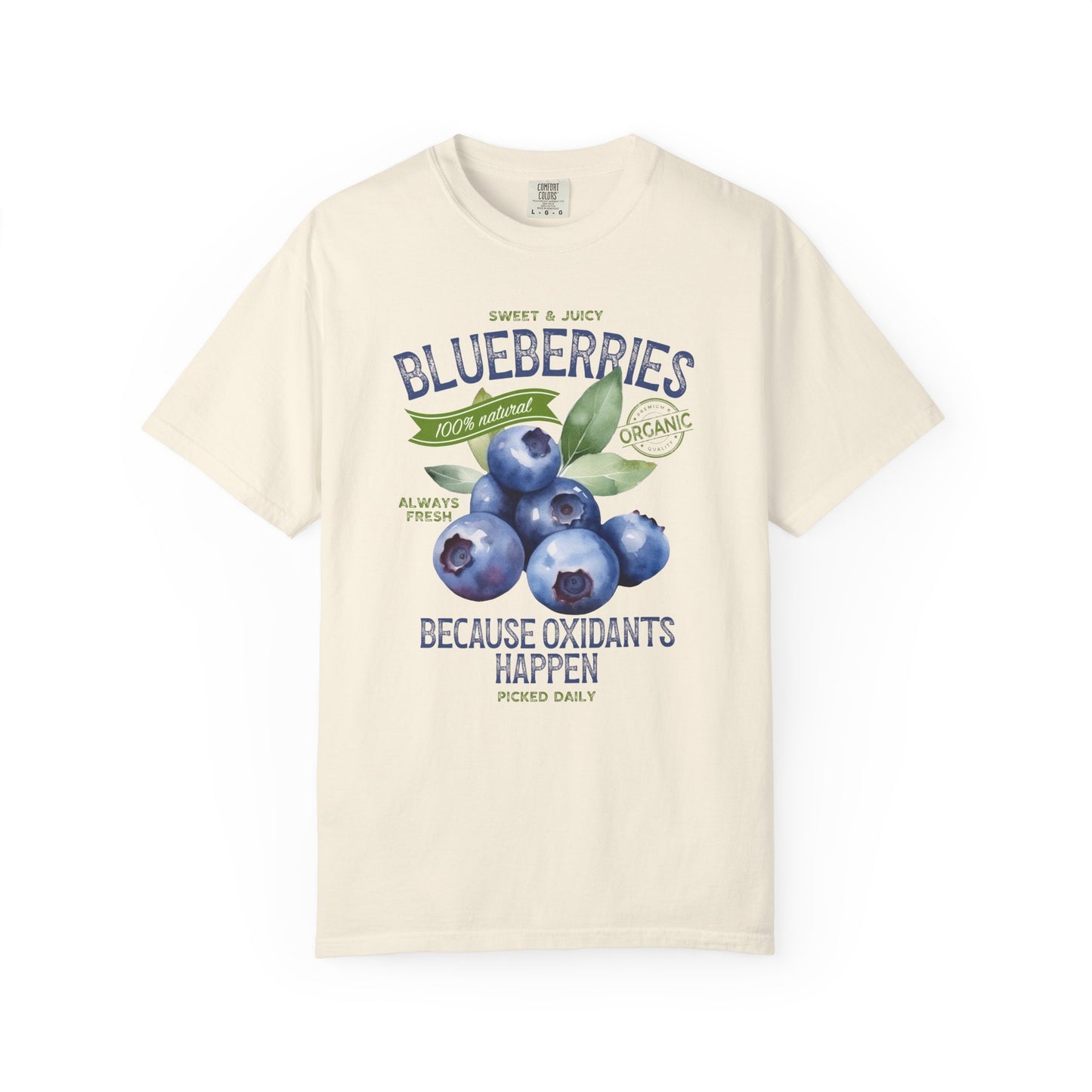 Blueberries Because Oxidants Happen Comfort Colors® Heavyweight T-shirt