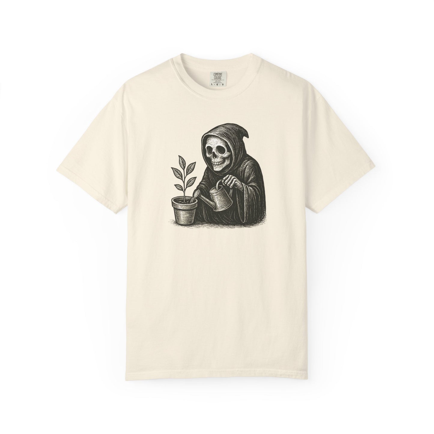 Grim Reaper Plant Lover Comfort Colors® Heavyweight T-shirt