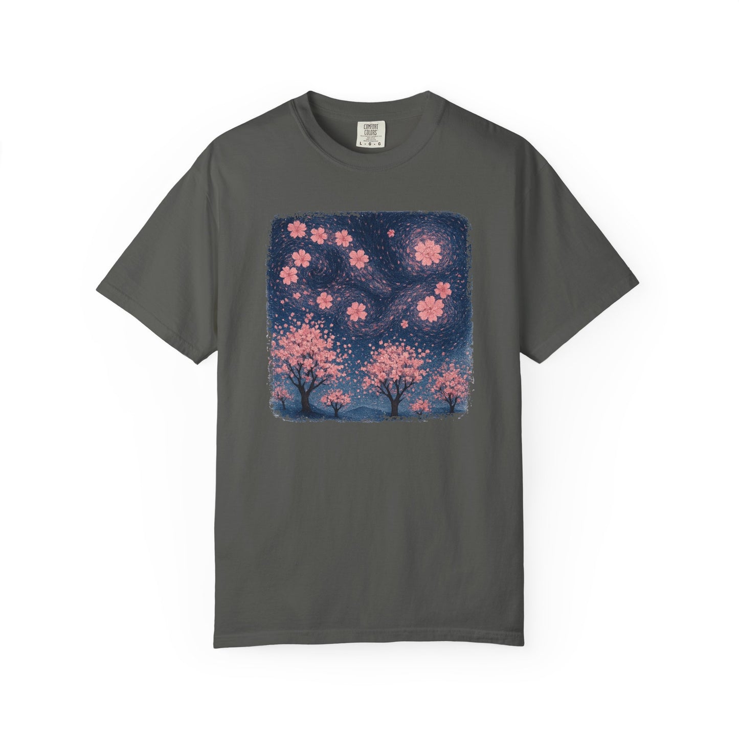 Cherry Blossoms Starry Night Comfort Colors® Heavyweight T-shirt