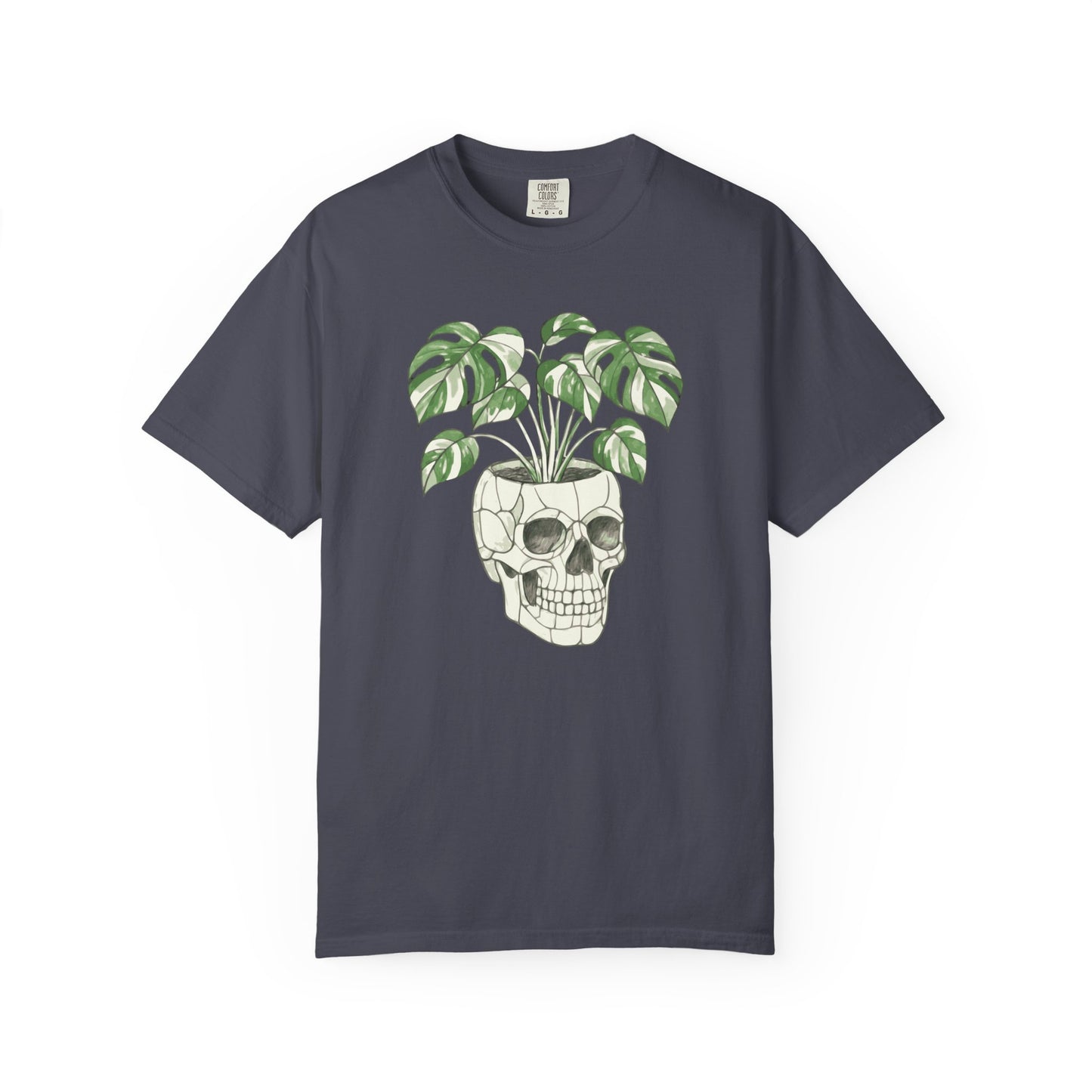 Monstera Skull Pot Comfort Colors® Heavyweight T-shirt
