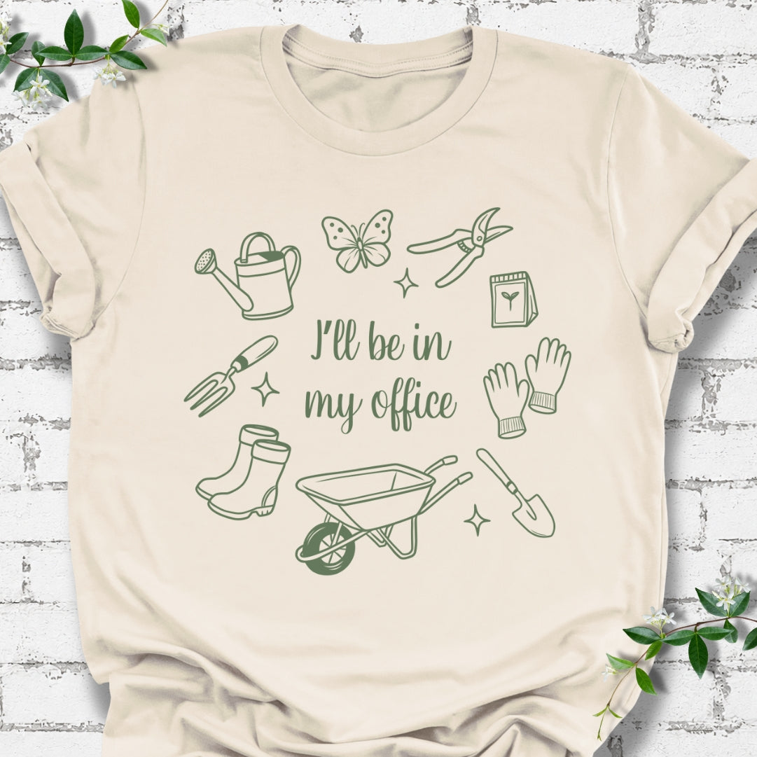 I'll Be In My Office Line Art Lightweight Tee