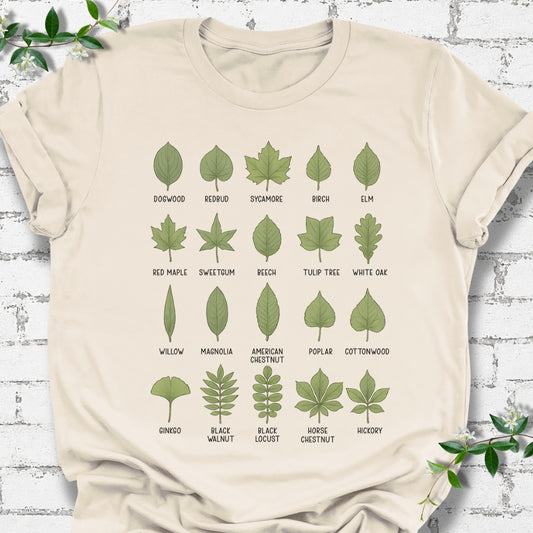 Deciduous Leaf Names Lightweight Tee