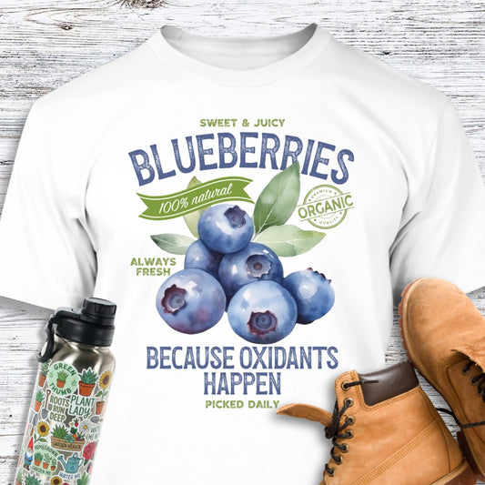 Blueberries Because Oxidants Happen T-Shirt
