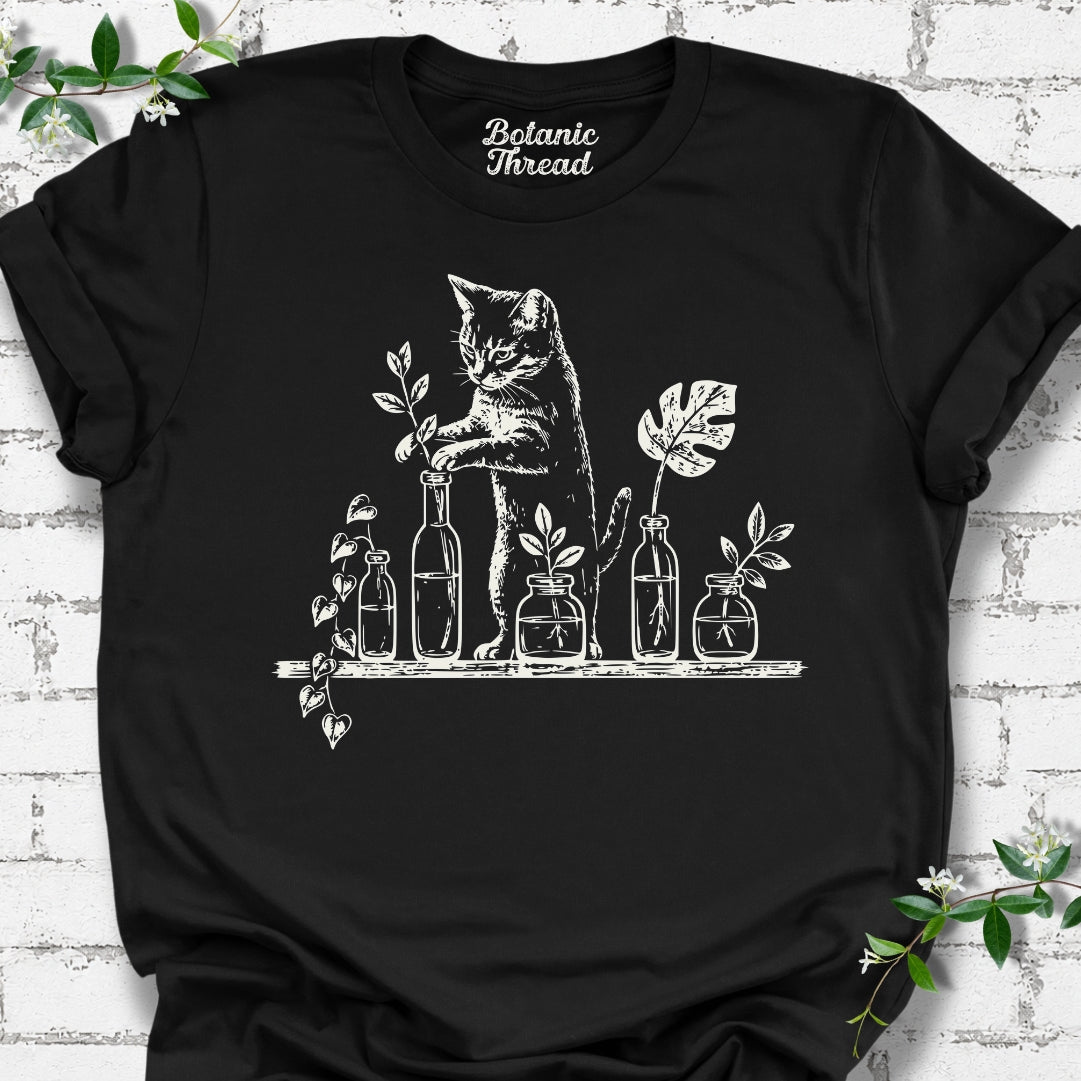 Cat Rooting Cuttings Lightweight Tee