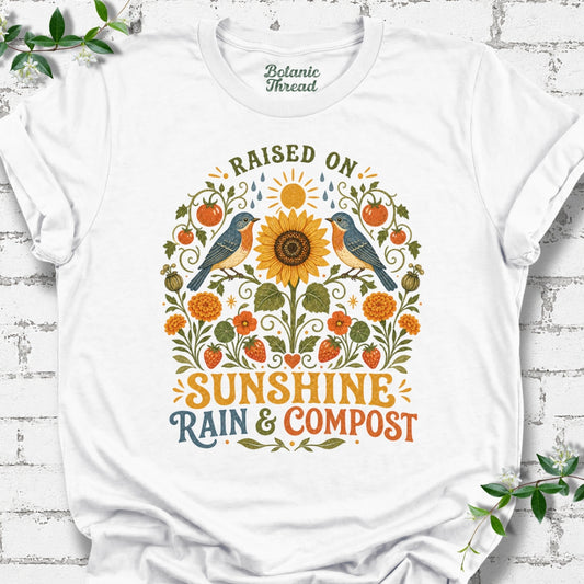 Raised On Sunshine, Rain & Compost Lightweight Tee